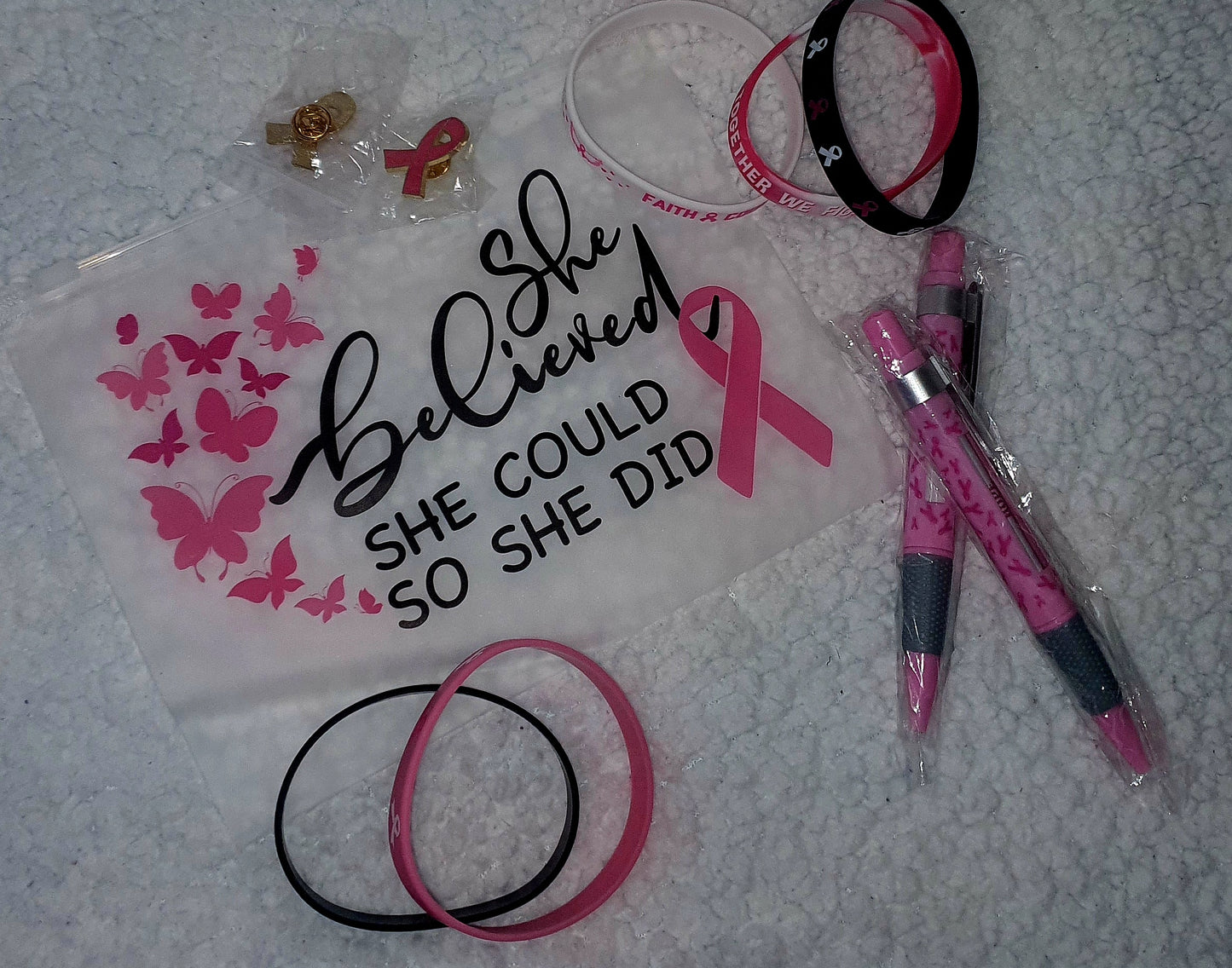 SHE BELIEVED SHE COULD SO SHE DID PLASTIC POUCH