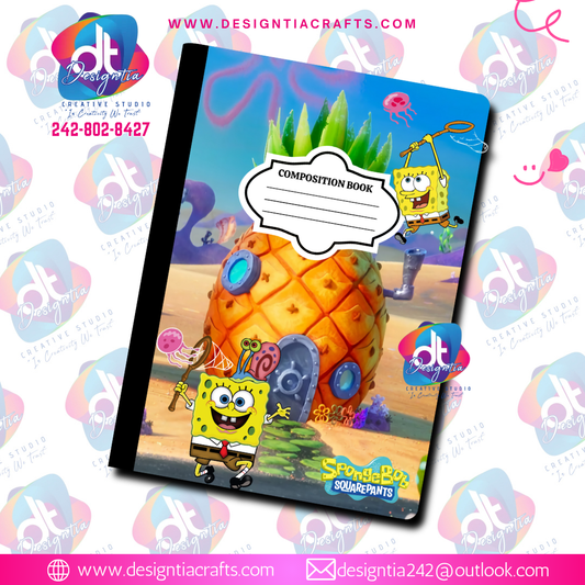 SPONGEBOB CUSTOMIZED BOOK COVERS