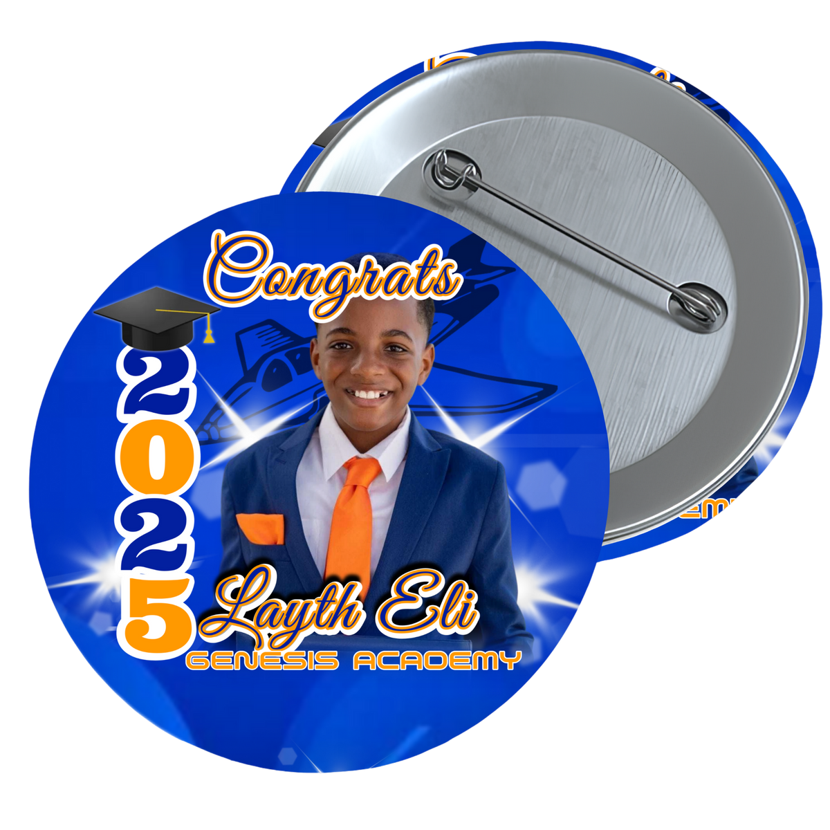 2" GRAD SHIRT PINS