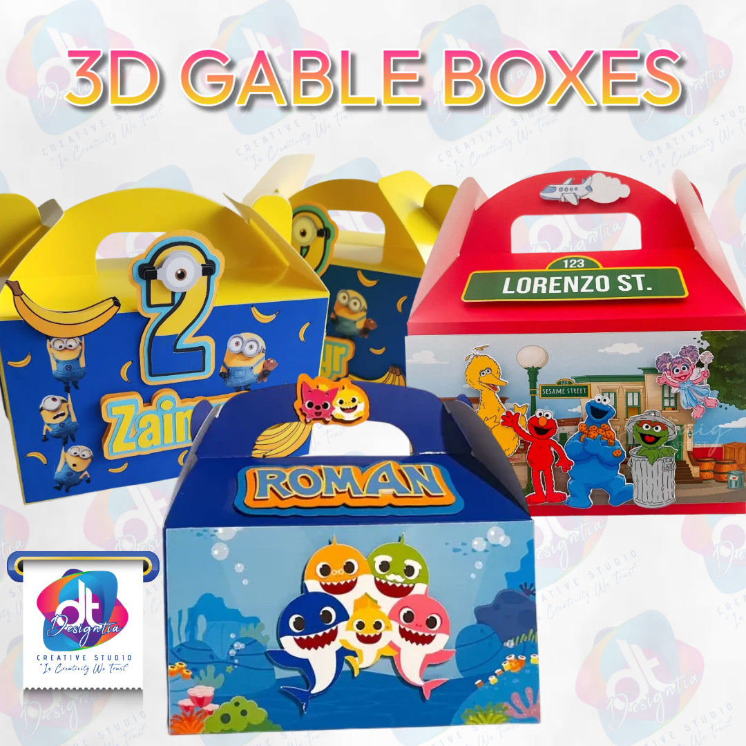 3D GABLE BOXES