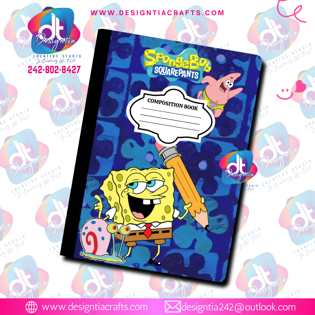 SPONGEBOB CUSTOMIZED BOOK COVERS