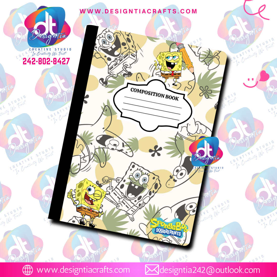 SPONGEBOB CUSTOMIZED BOOK COVERS