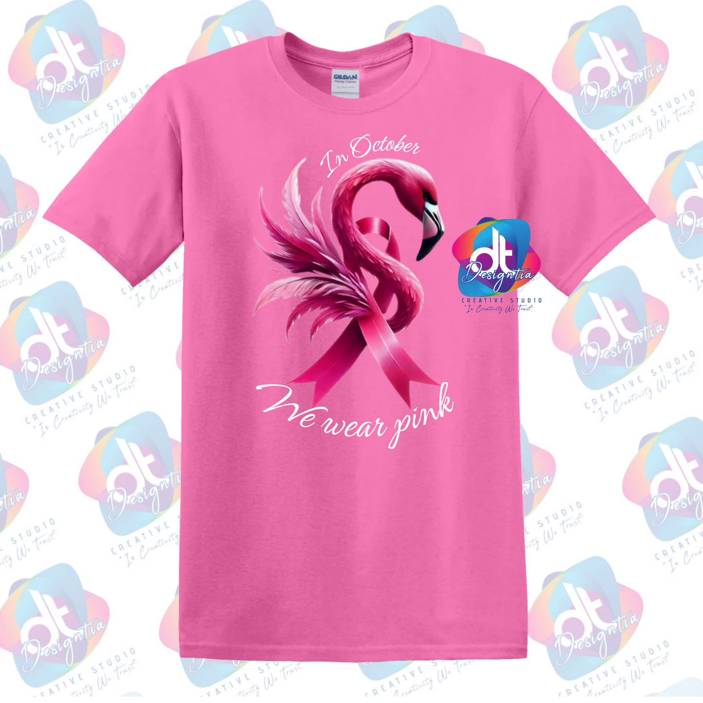 FLAMINGO BREAST CANCER TEE