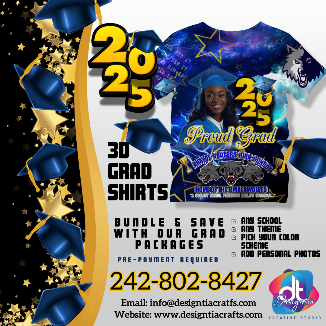 3D GRAD SHIRT