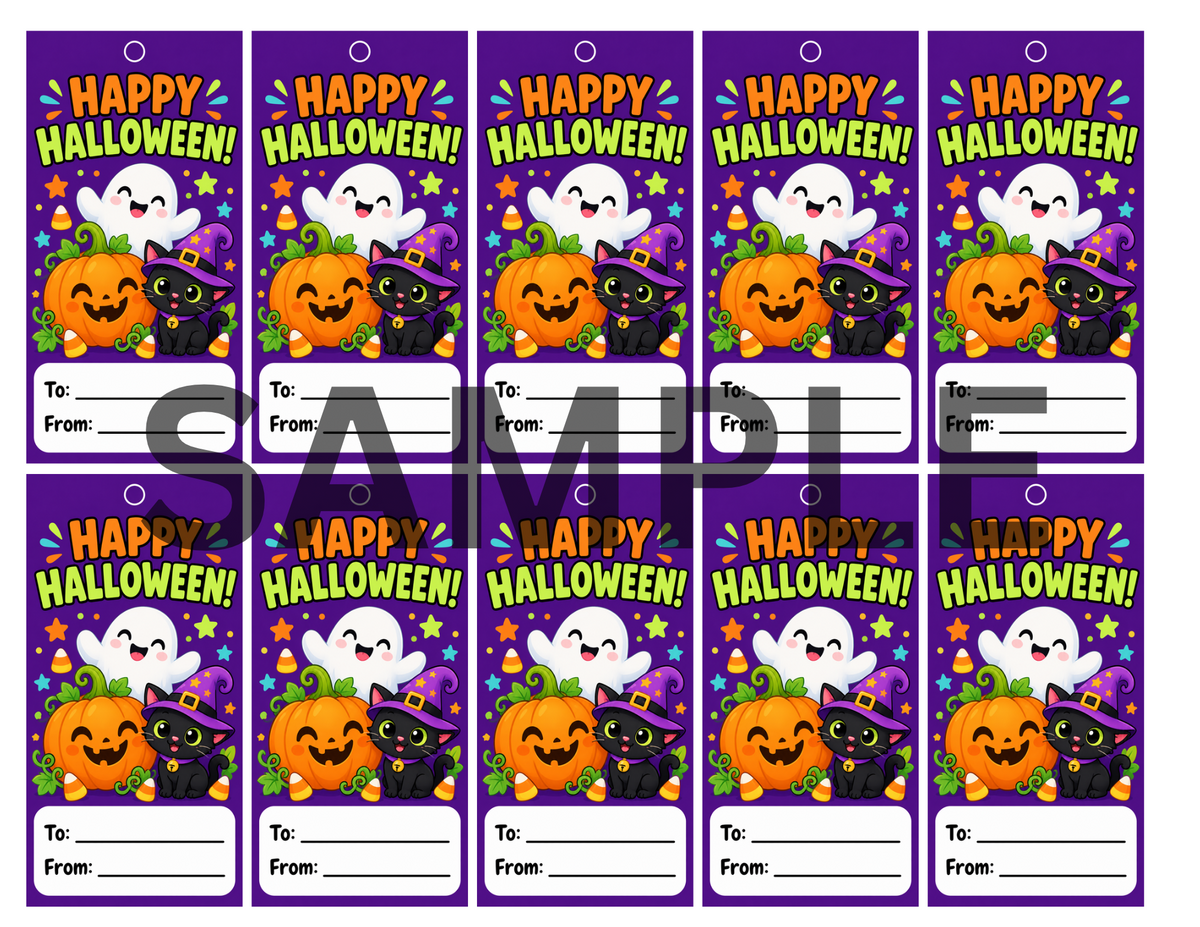 HAPPY HALLOWEEN GIFT TAGS