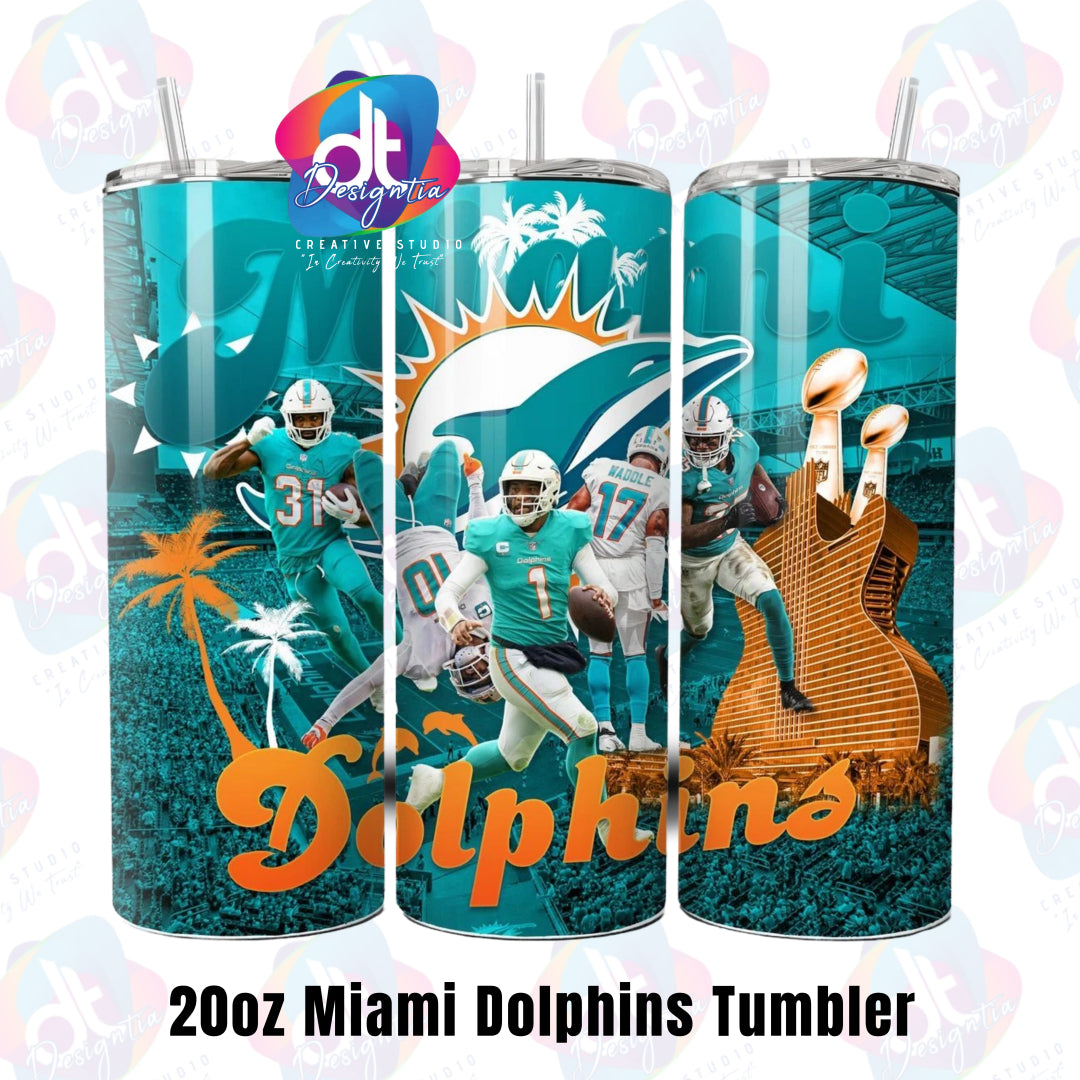 20oz MIAMI DOLPHINS TUMBLER