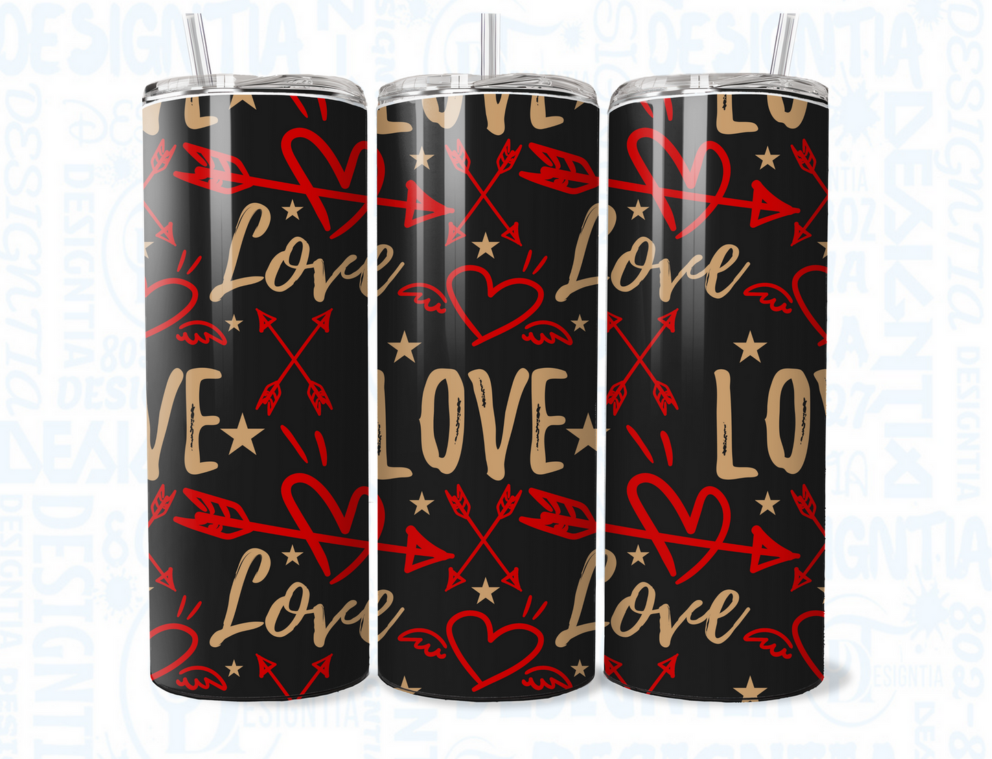 XOXO VALENTINES TUMBLER 20oz