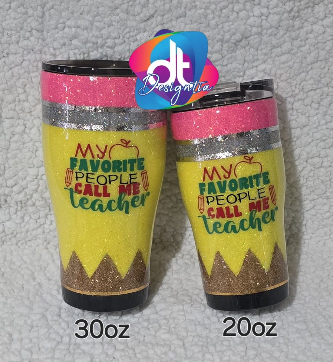 FULL GLITTER PENCIL TUMBLERS