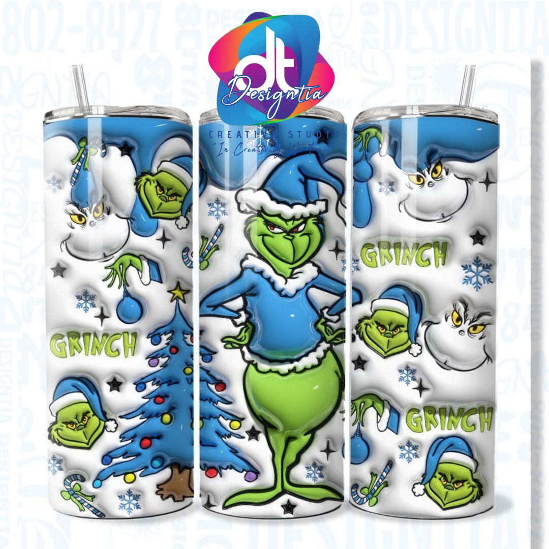 20OZ BLUE GRINCH TUMBLER