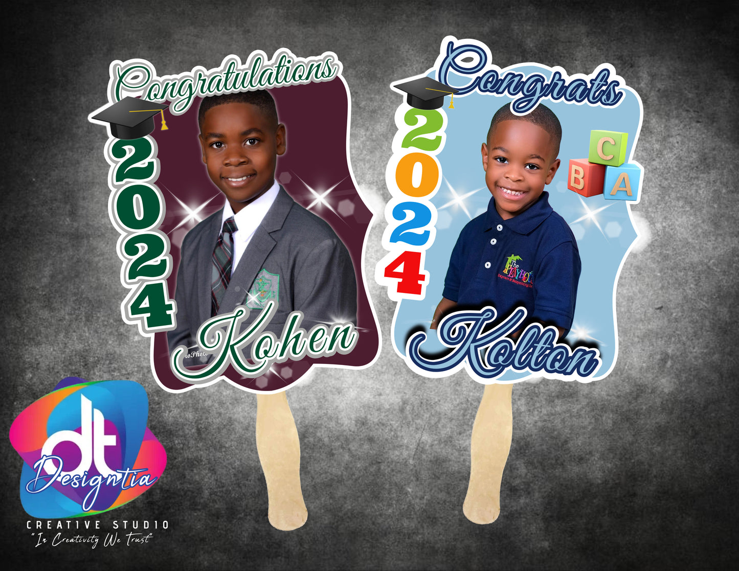 CUSTOMIZED GRAD FANS