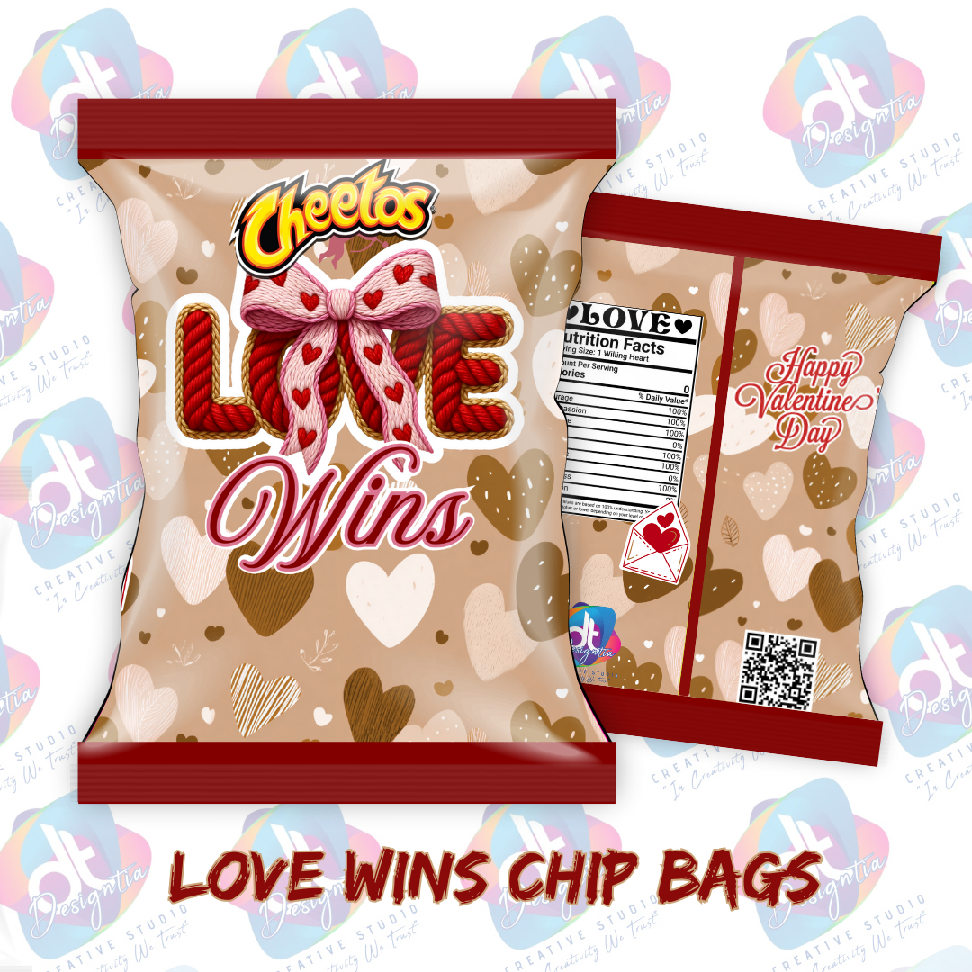 LOVE WINS CUSTOMIZABLE CHIP BAG FILLED