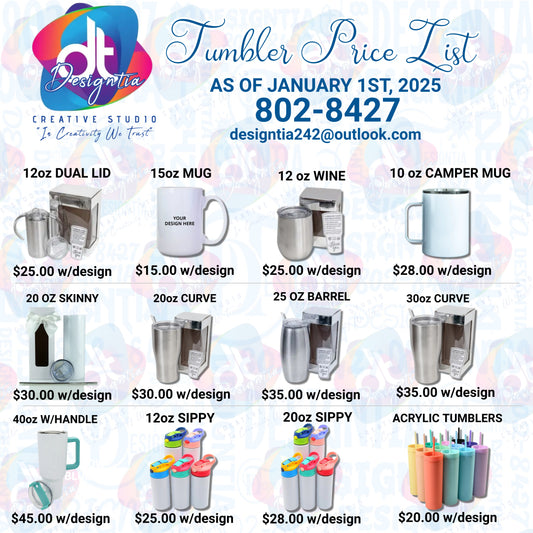TUMBLER PRICING