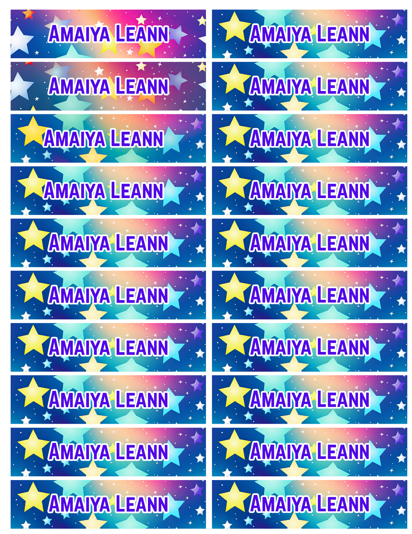 PERSONALIZED LABELS