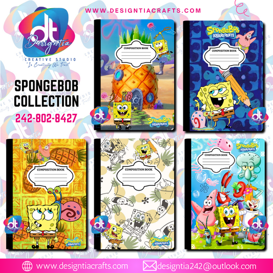SPONGEBOB CUSTOMIZED BOOK COVERS