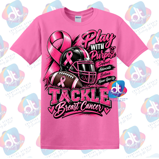 TACKLE BREAST CANCER AWARENESS TEE