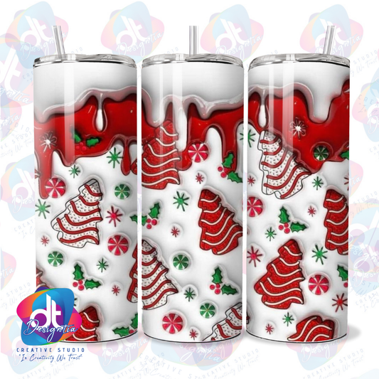 3D XMAS COOKIES 20oz TUMBLER