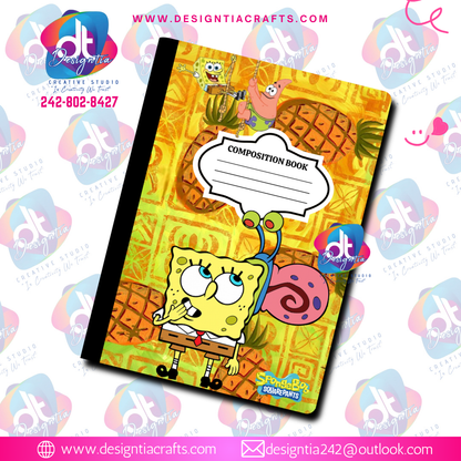 SPONGEBOB CUSTOMIZED BOOK COVERS