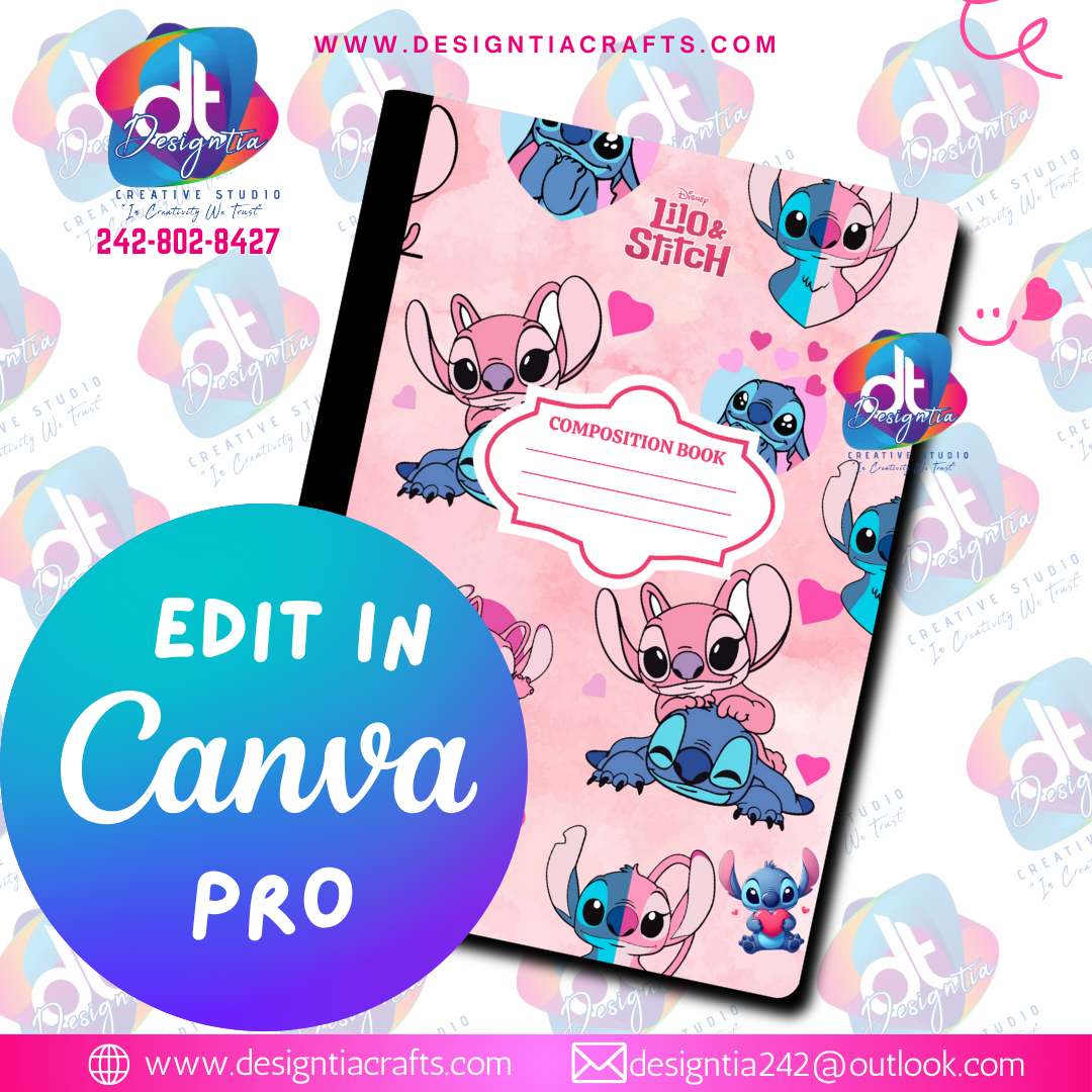 LILO & STITCH EDITABLE BOOK COVER COLLECTION