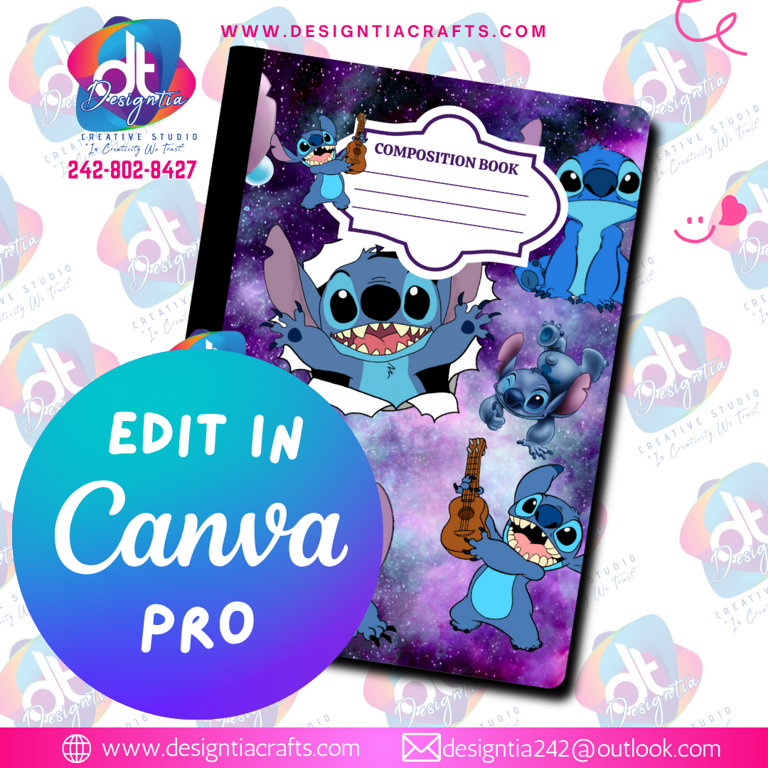 LILO & STITCH EDITABLE BOOK COVER COLLECTION