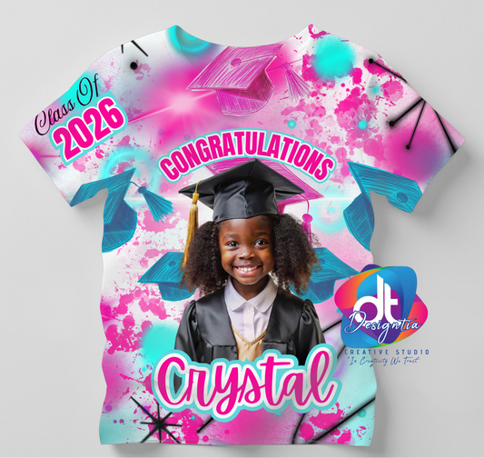 3D AIRBRUSH STYLE GRAD SHIRT