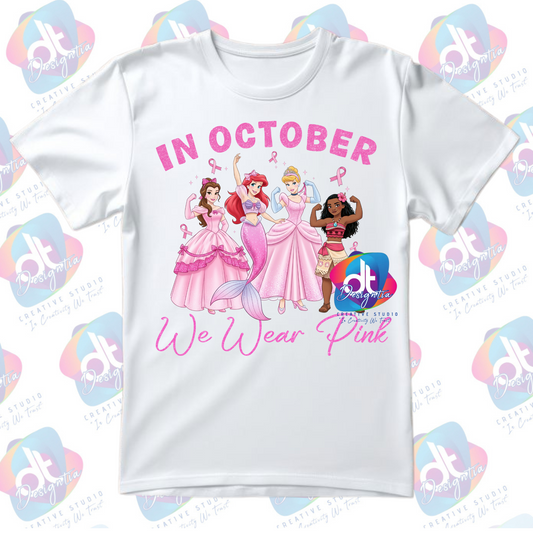 DISNEY PRINCESS BREAST CANCER TEE