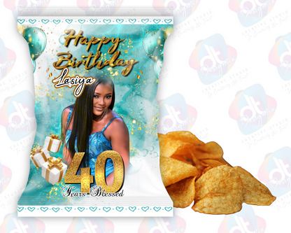 CUSTOMIZED CHIP BAGS FILLED