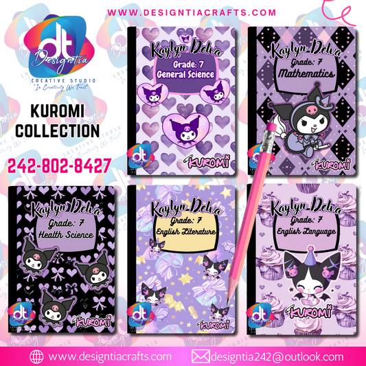 KUROMI CUSTOMIZED BOOK COVERS