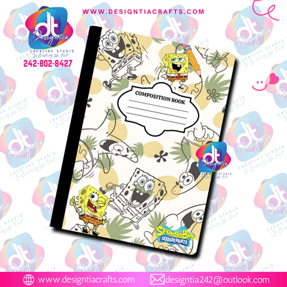 SPONGEBOB CUSTOMIZED BOOK COVERS