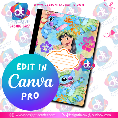 LILO & STITCH EDITABLE BOOK COVER COLLECTION