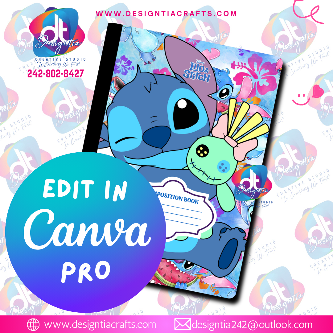 LILO & STITCH EDITABLE BOOK COVER COLLECTION