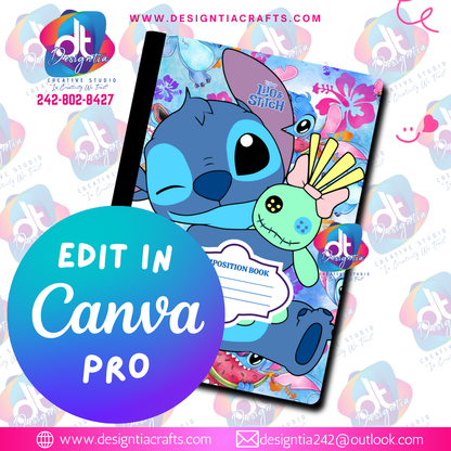 LILO & STITCH EDITABLE BOOK COVER COLLECTION