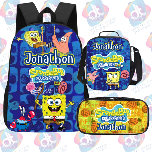 CUSTOMIZED BACKPACK & LUNCH BAG