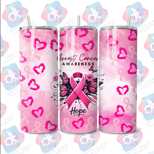 20oz BREAST CANCER HOPE TUMBLER
