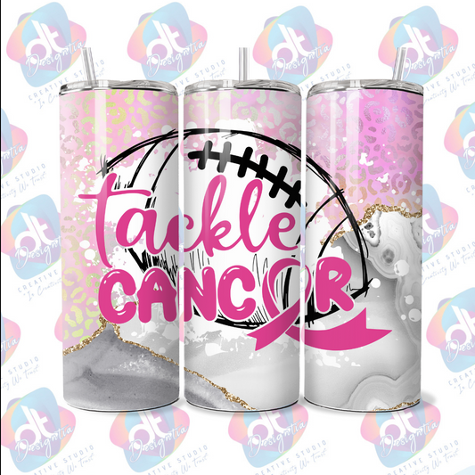 20oz TACKLE BREAST CANCER TUMBLER