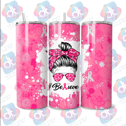 20oz BREAST CANCER TUMBLER