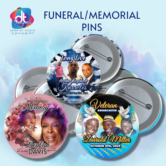 FUNERAL/MEMORIAL PINS