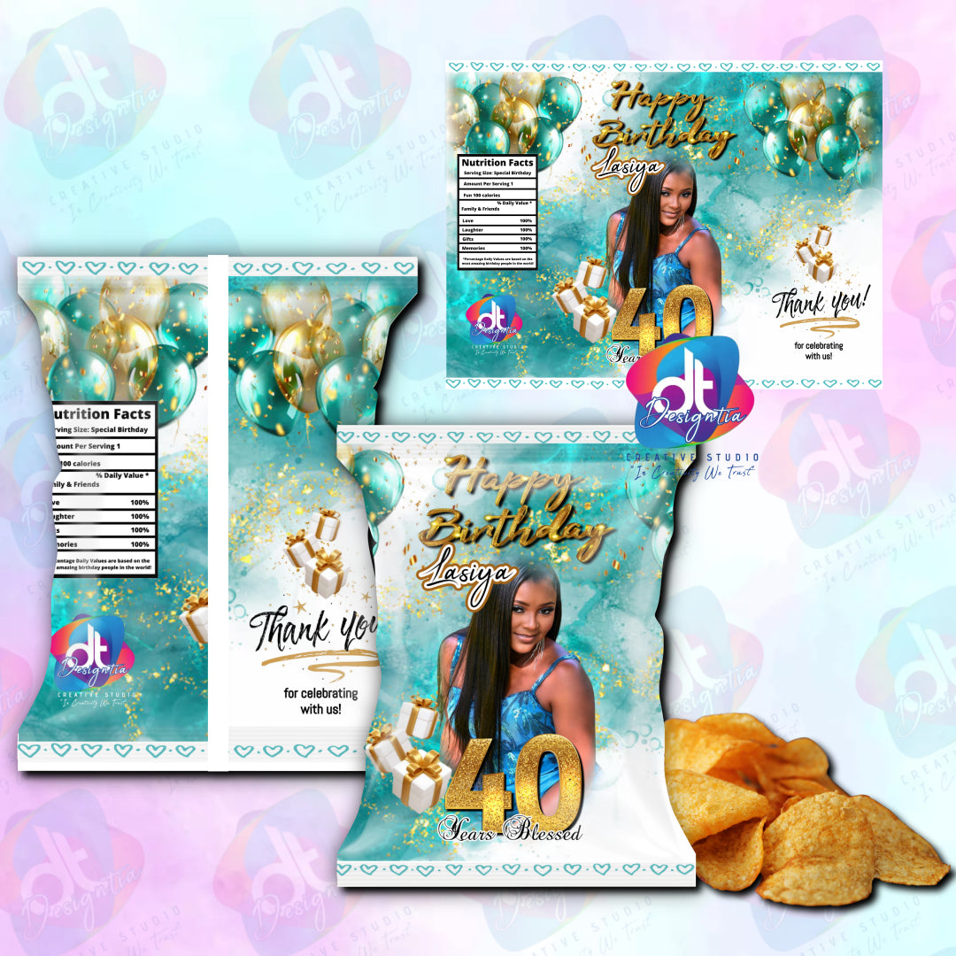 CUSTOMIZED CHIP BAGS FILLED