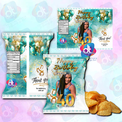 CUSTOMIZED CHIP BAGS FILLED