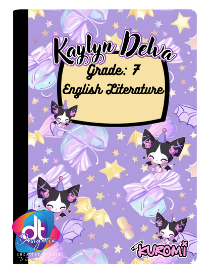 KUROMI CUSTOMIZED BOOK COVERS