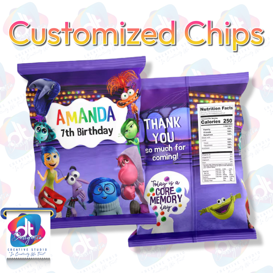 CUSTOMIZED CHIP BAGS FILLED