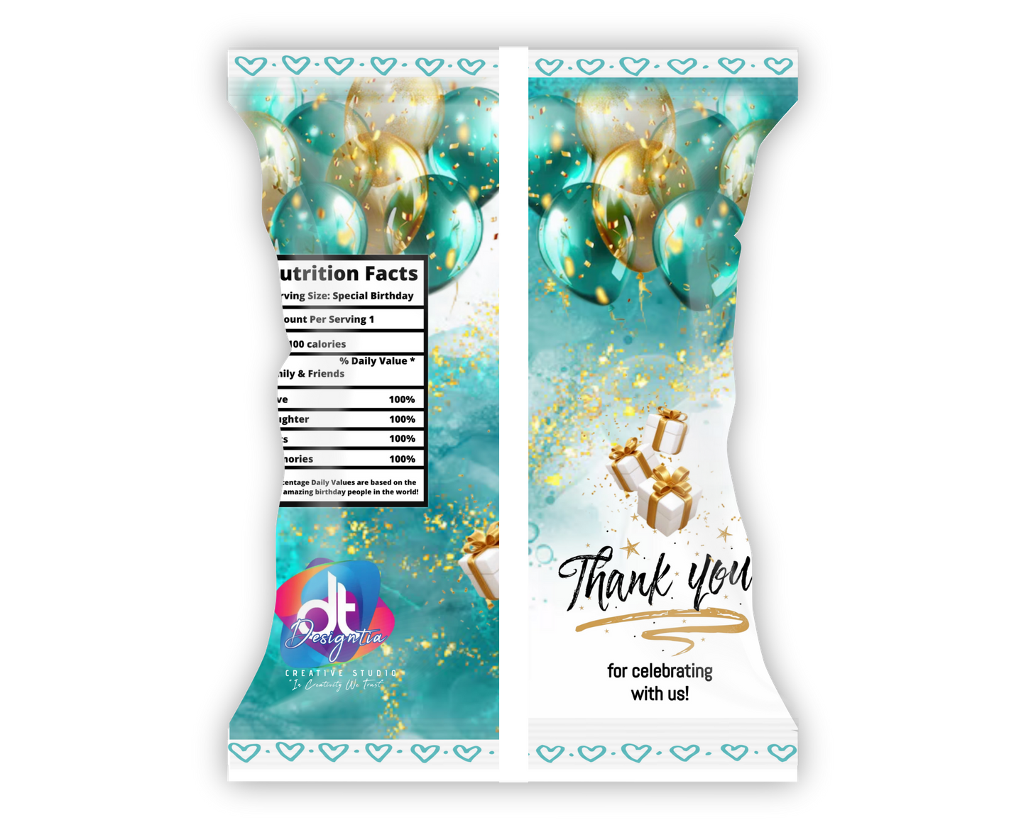 CUSTOMIZED CHIP BAGS FILLED