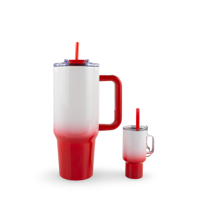 40oz GAME DAY TUMBLER WITH BONUS SHOT CUP KEYCHAIN