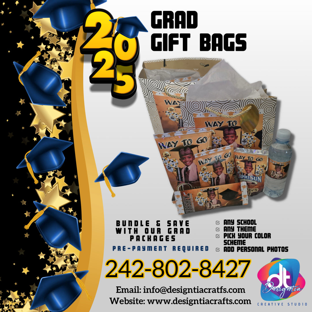 GRAD STUFFED GIFT BAG