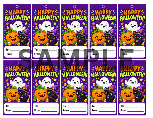 HAPPY HALLOWEEN GIFT TAGS