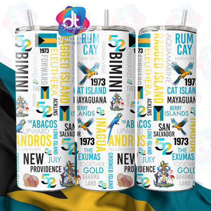 BAHAMAS 52ND INDEPENDENCE TUMBLER