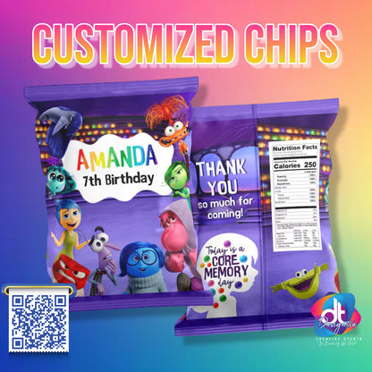 CUSTOMIZED CHIP BAGS FILLED