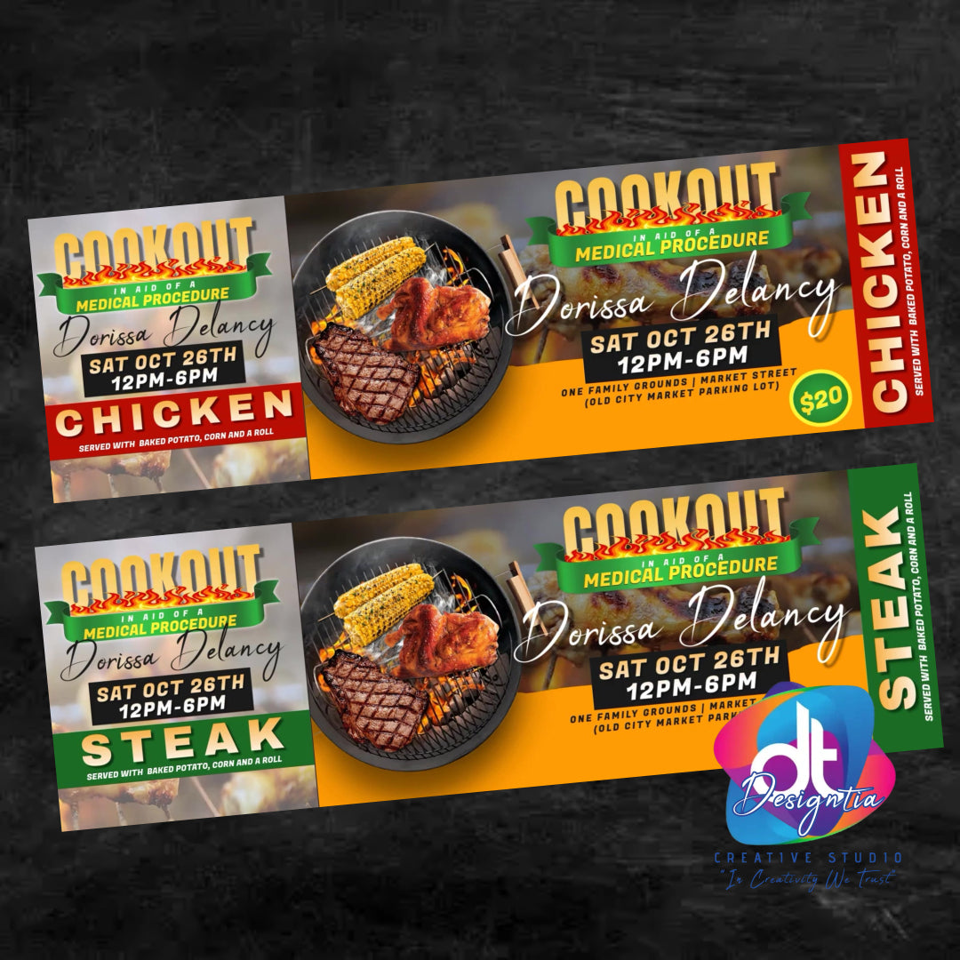 COOKOUT TICKETS (DESIGN ONLY) – DESIGNTIA/FLICKER FANTASY