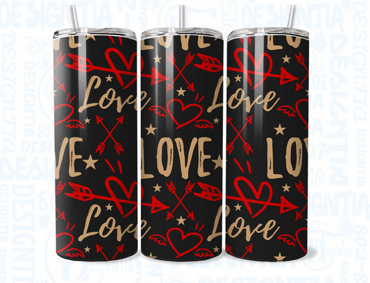 XOXO VALENTINES TUMBLER 20oz