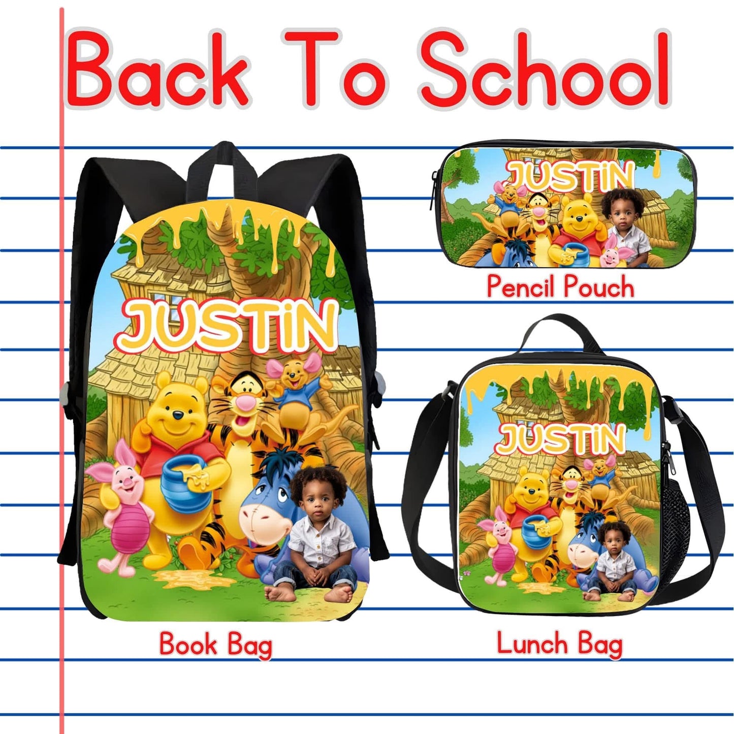 CUSTOMIZED BACKPACK & LUNCH BAG