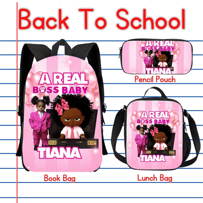 CUSTOMIZED BACKPACK & LUNCH BAG